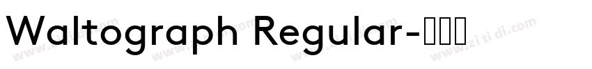 Waltograph Regular字体转换